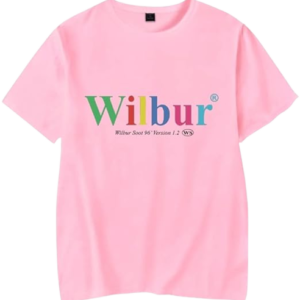 Wilbur Soot Merch Tshirt Crewneck Short Sleeve Pink
