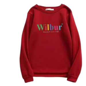 Wilbur Soot Puff Print Crewneck Red Sweatshirt
